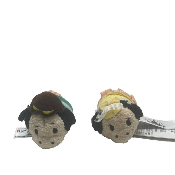 Disney Tsum Tsum Clarabelle Cow And Horace 3.5” Mini Plush Toy Retro Chic RARE - Picture 1 of 16